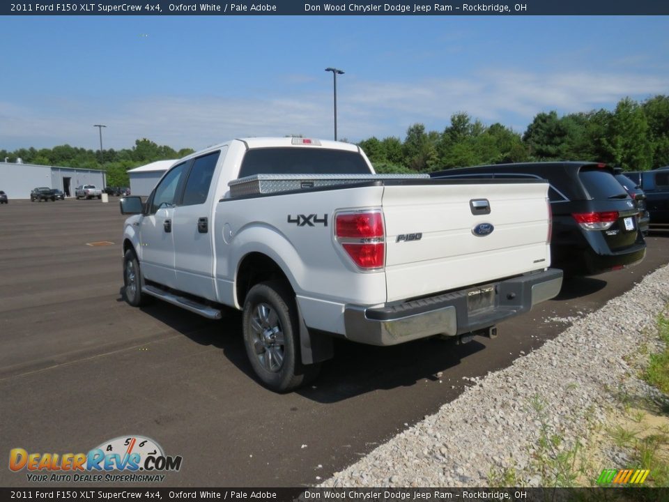 2011 Ford F150 XLT SuperCrew 4x4 Oxford White / Pale Adobe Photo #4