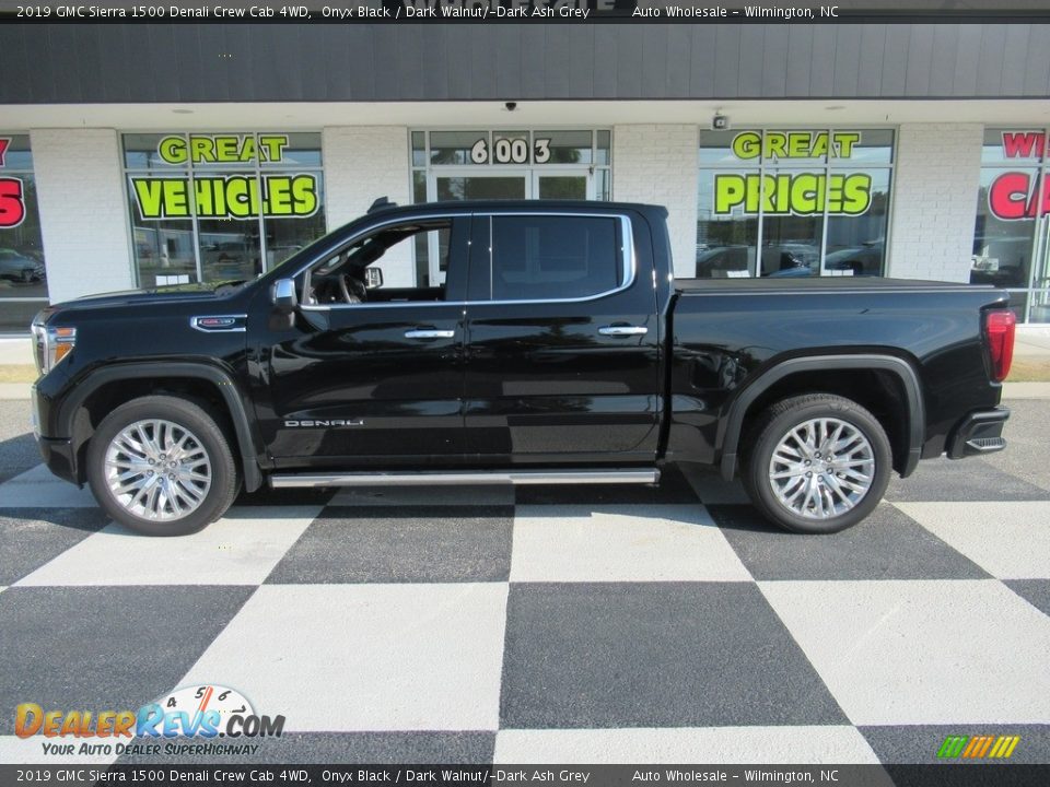 2019 GMC Sierra 1500 Denali Crew Cab 4WD Onyx Black / Dark Walnut/­Dark Ash Grey Photo #1