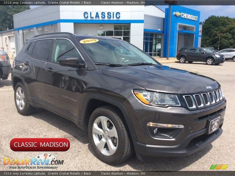 2019 Jeep Compass Latitude Granite Crystal Metallic / Black Photo #1