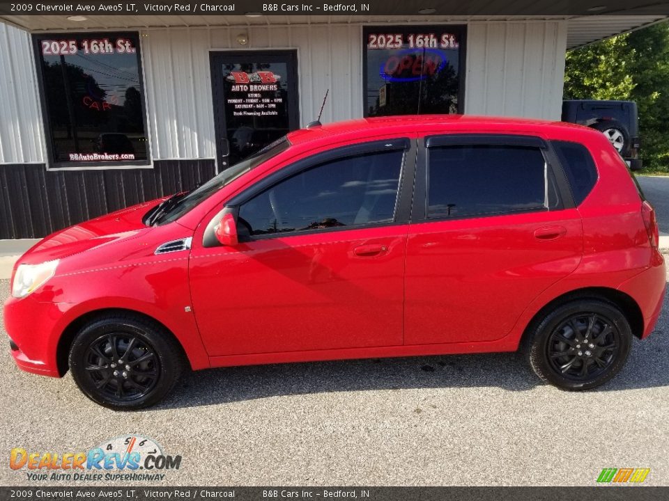 2009 Chevrolet Aveo Aveo5 LT Victory Red / Charcoal Photo #2
