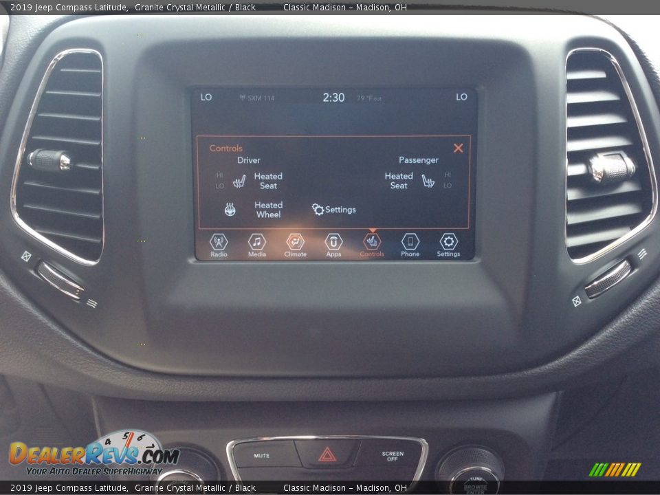 2019 Jeep Compass Latitude Granite Crystal Metallic / Black Photo #20