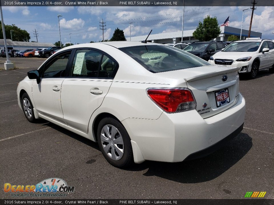 2016 Subaru Impreza 2.0i 4-door Crystal White Pearl / Black Photo #2