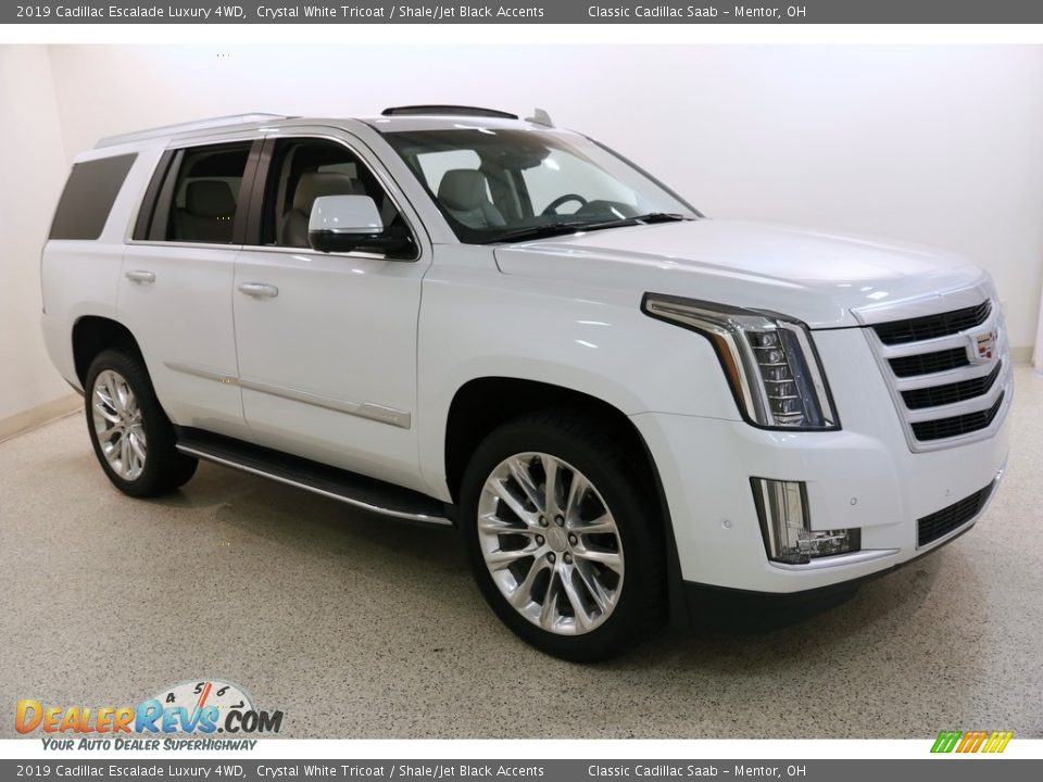 2019 Cadillac Escalade Luxury 4WD Crystal White Tricoat / Shale/Jet Black Accents Photo #1