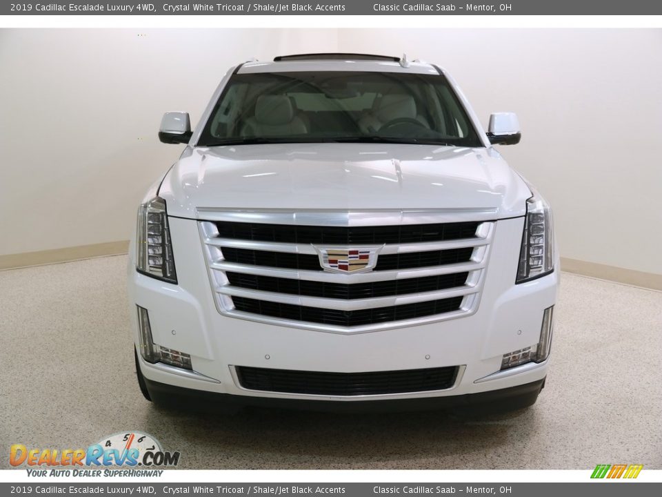 2019 Cadillac Escalade Luxury 4WD Crystal White Tricoat / Shale/Jet Black Accents Photo #2
