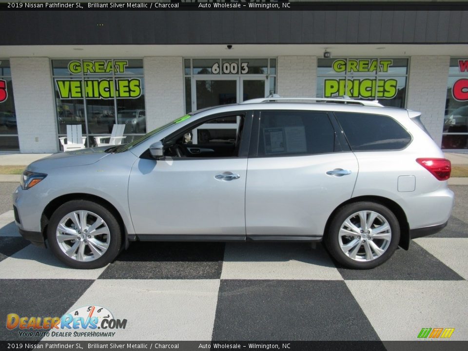 2019 Nissan Pathfinder SL Brilliant Silver Metallic / Charcoal Photo #1