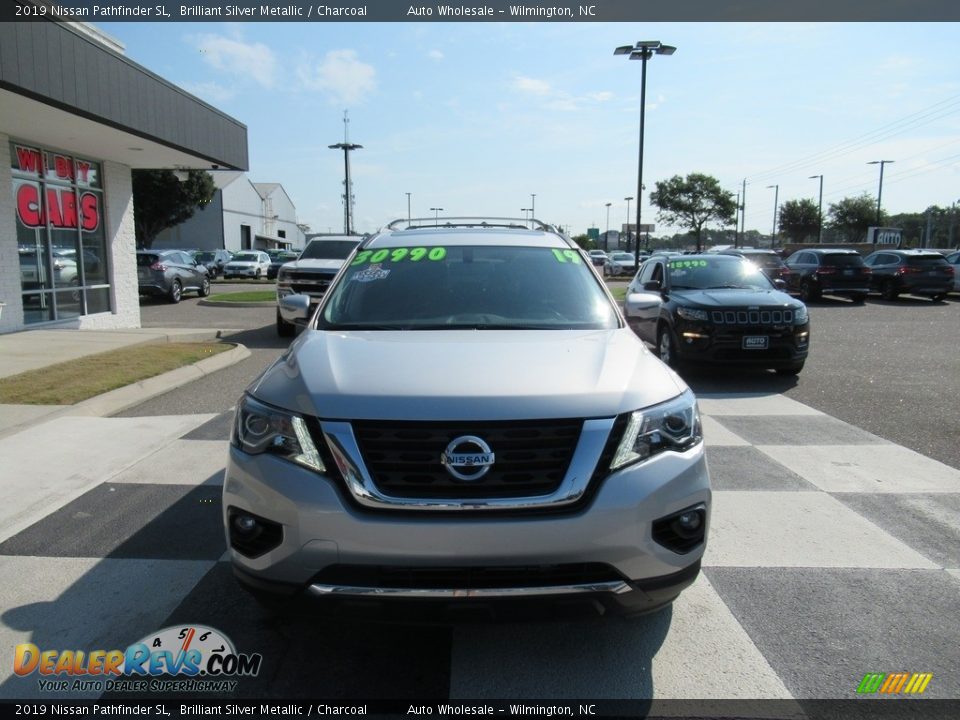2019 Nissan Pathfinder SL Brilliant Silver Metallic / Charcoal Photo #2