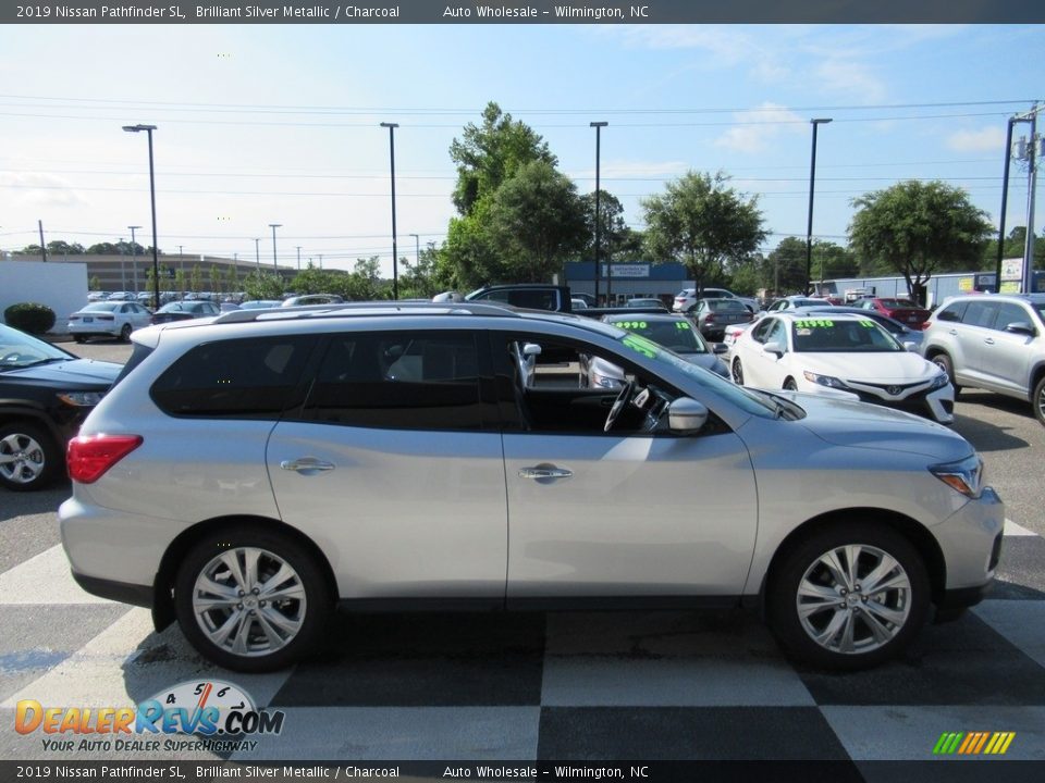 2019 Nissan Pathfinder SL Brilliant Silver Metallic / Charcoal Photo #3