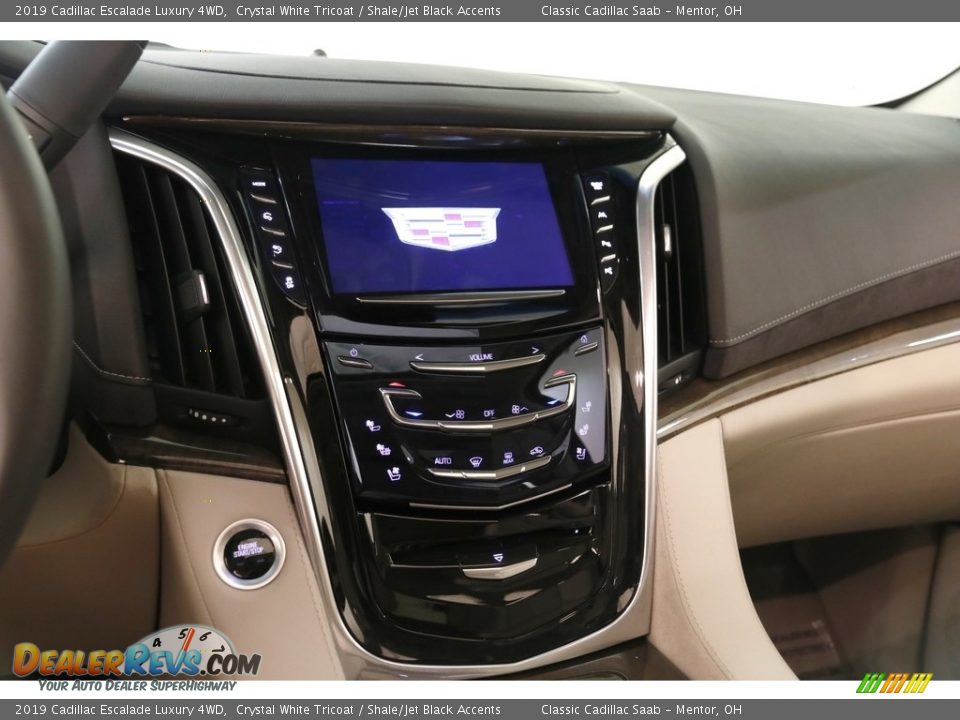 2019 Cadillac Escalade Luxury 4WD Crystal White Tricoat / Shale/Jet Black Accents Photo #9