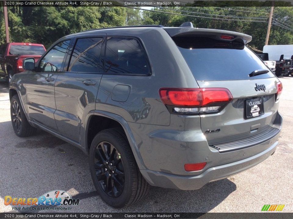2020 Jeep Grand Cherokee Altitude 4x4 Sting-Gray / Black Photo #7