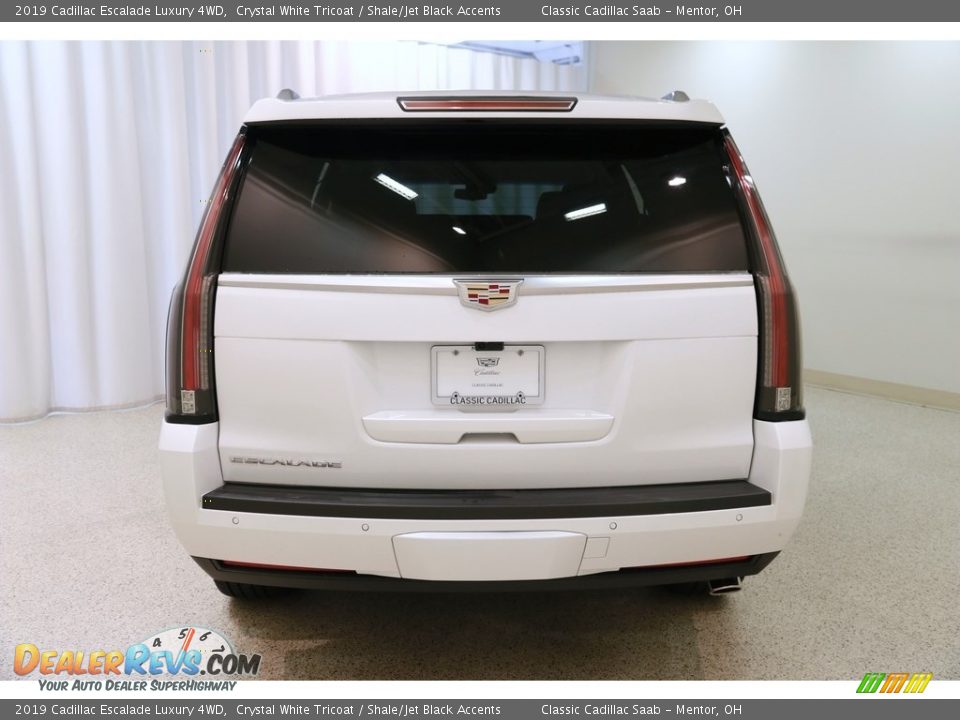 2019 Cadillac Escalade Luxury 4WD Crystal White Tricoat / Shale/Jet Black Accents Photo #26