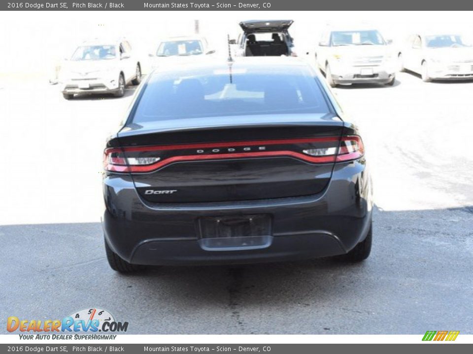 2016 Dodge Dart SE Pitch Black / Black Photo #5