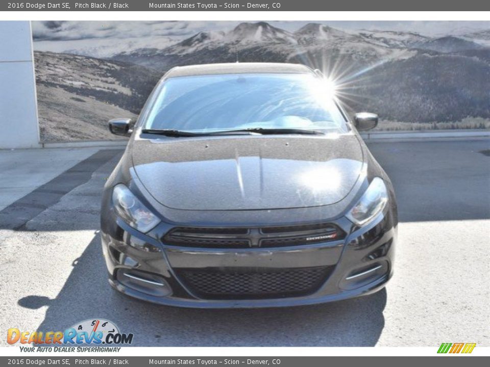 2016 Dodge Dart SE Pitch Black / Black Photo #8