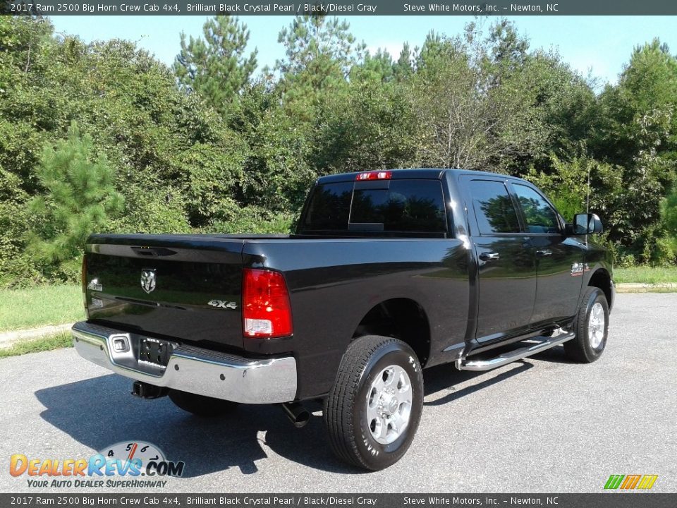2017 Ram 2500 Big Horn Crew Cab 4x4 Brilliant Black Crystal Pearl / Black/Diesel Gray Photo #6