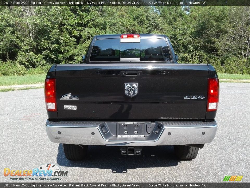 2017 Ram 2500 Big Horn Crew Cab 4x4 Brilliant Black Crystal Pearl / Black/Diesel Gray Photo #7