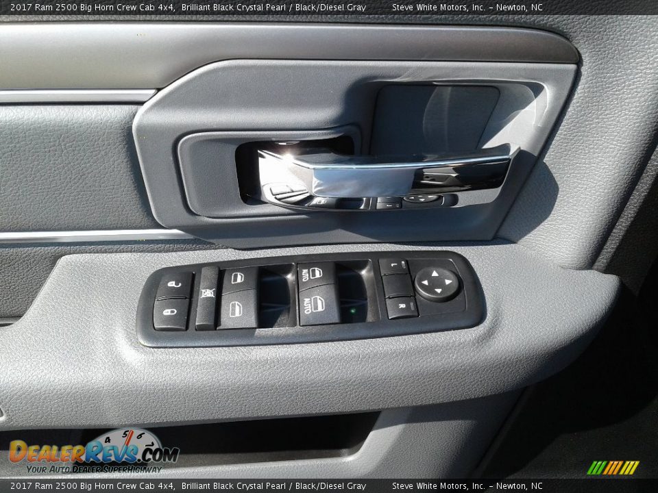 2017 Ram 2500 Big Horn Crew Cab 4x4 Brilliant Black Crystal Pearl / Black/Diesel Gray Photo #9