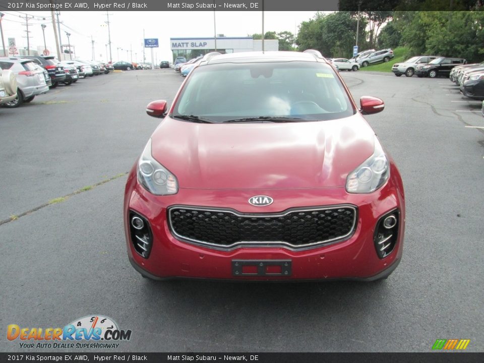 2017 Kia Sportage EX AWD Hyper Red / Black Photo #3