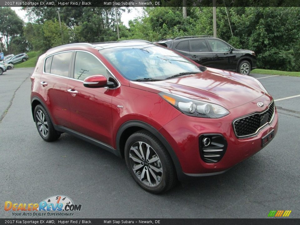 2017 Kia Sportage EX AWD Hyper Red / Black Photo #4