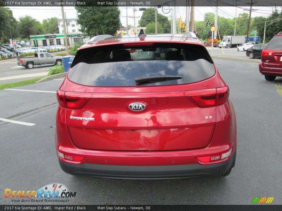 2017 Kia Sportage EX AWD Hyper Red / Black Photo #7
