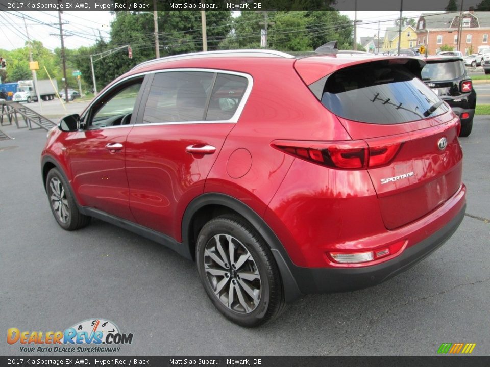 2017 Kia Sportage EX AWD Hyper Red / Black Photo #8