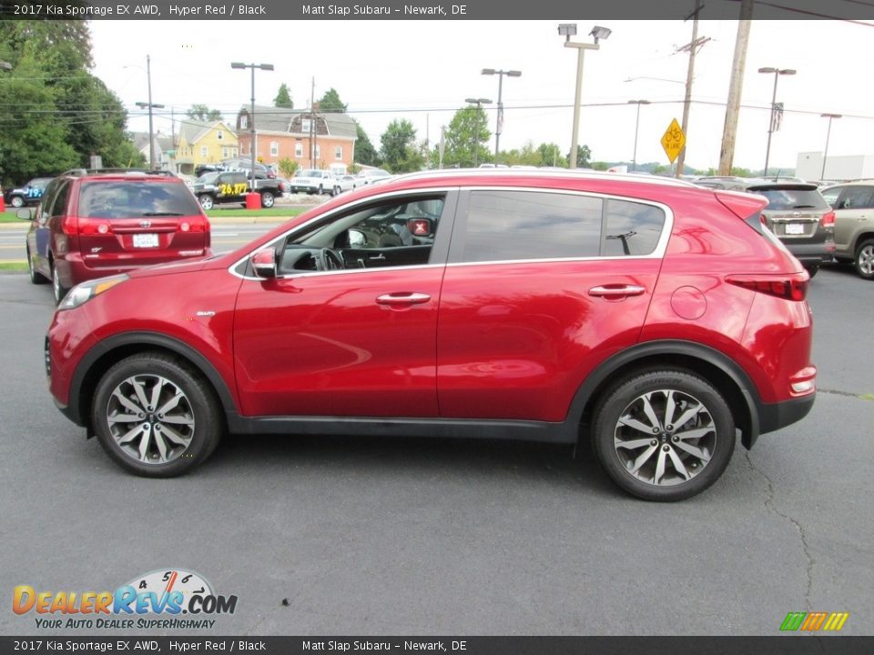 2017 Kia Sportage EX AWD Hyper Red / Black Photo #9