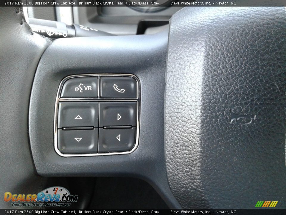 2017 Ram 2500 Big Horn Crew Cab 4x4 Brilliant Black Crystal Pearl / Black/Diesel Gray Photo #18