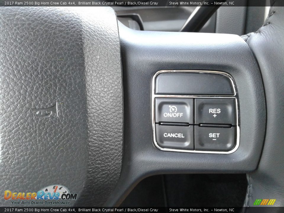 2017 Ram 2500 Big Horn Crew Cab 4x4 Brilliant Black Crystal Pearl / Black/Diesel Gray Photo #19