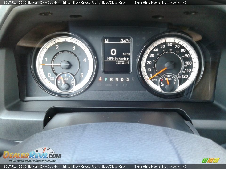 2017 Ram 2500 Big Horn Crew Cab 4x4 Brilliant Black Crystal Pearl / Black/Diesel Gray Photo #20