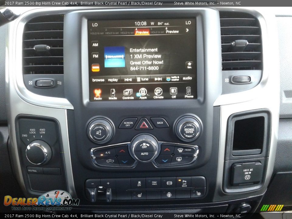 2017 Ram 2500 Big Horn Crew Cab 4x4 Brilliant Black Crystal Pearl / Black/Diesel Gray Photo #21