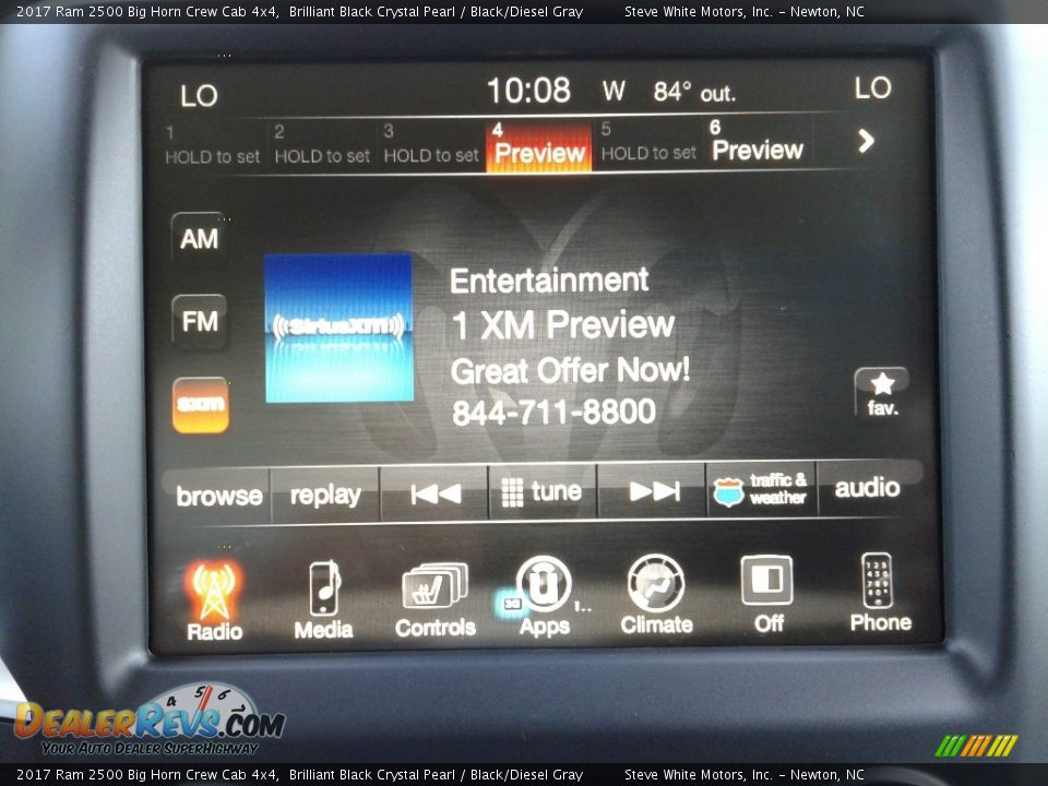 2017 Ram 2500 Big Horn Crew Cab 4x4 Brilliant Black Crystal Pearl / Black/Diesel Gray Photo #22