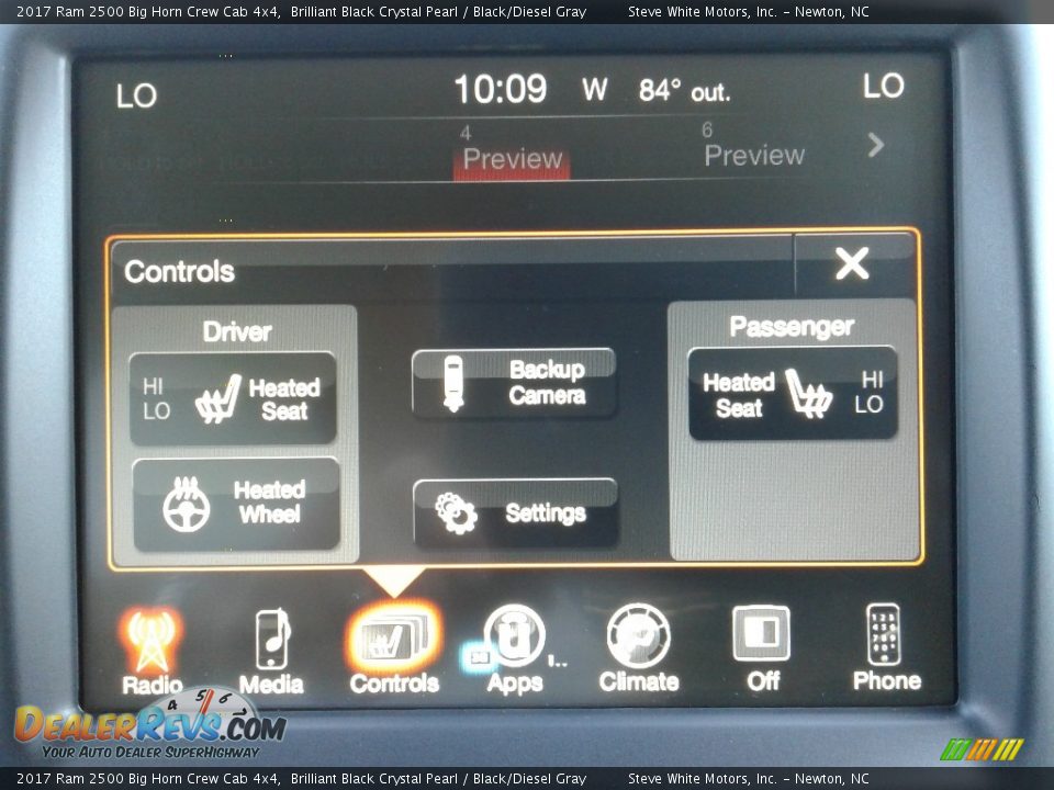 2017 Ram 2500 Big Horn Crew Cab 4x4 Brilliant Black Crystal Pearl / Black/Diesel Gray Photo #24