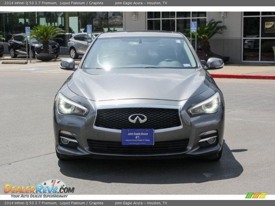 2014 Infiniti Q 50 3.7 Premium Liquid Platinum / Graphite Photo #1