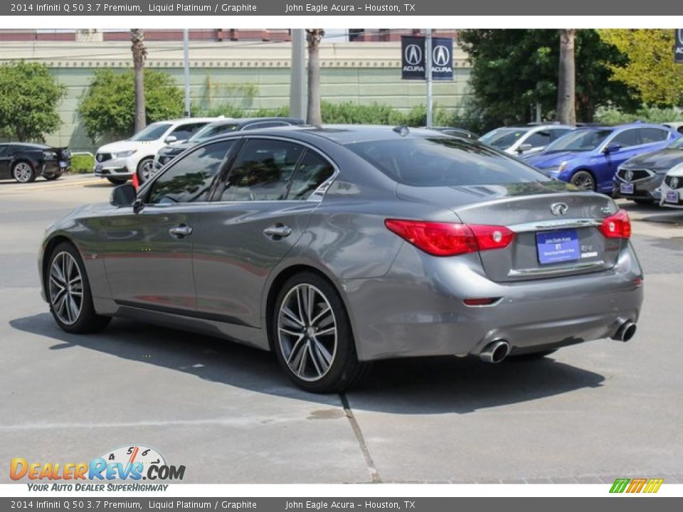 2014 Infiniti Q 50 3.7 Premium Liquid Platinum / Graphite Photo #3