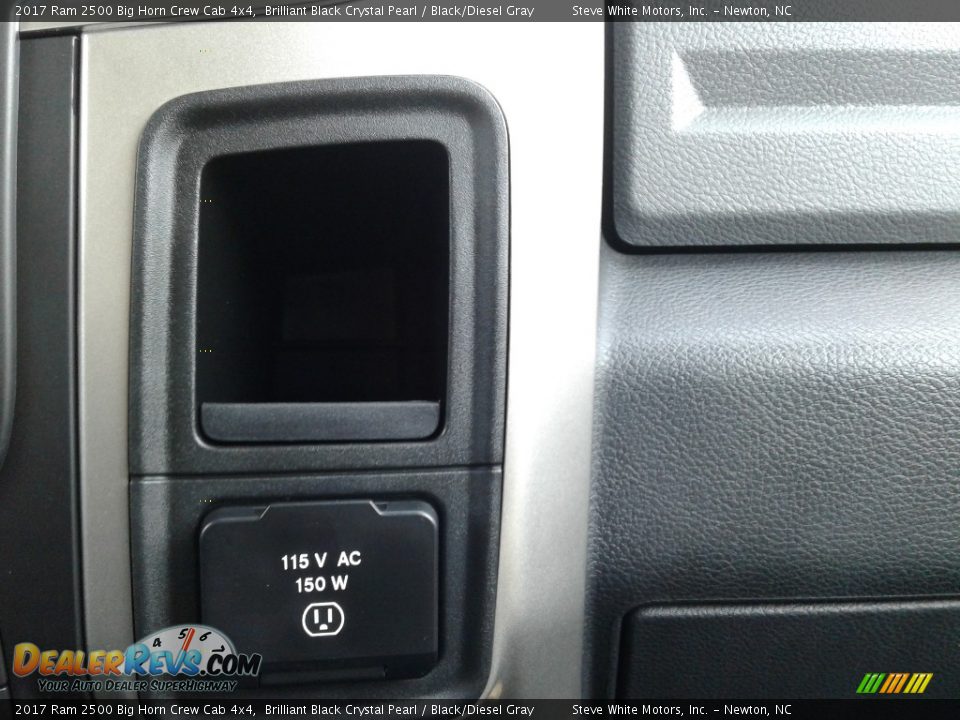 2017 Ram 2500 Big Horn Crew Cab 4x4 Brilliant Black Crystal Pearl / Black/Diesel Gray Photo #29