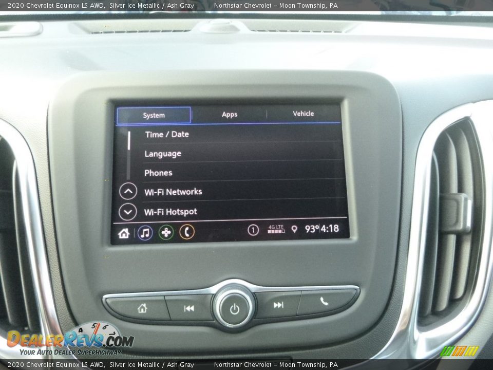2020 Chevrolet Equinox LS AWD Silver Ice Metallic / Ash Gray Photo #16