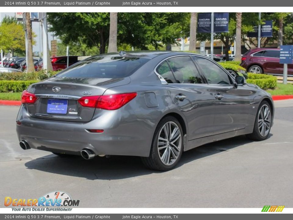 2014 Infiniti Q 50 3.7 Premium Liquid Platinum / Graphite Photo #6