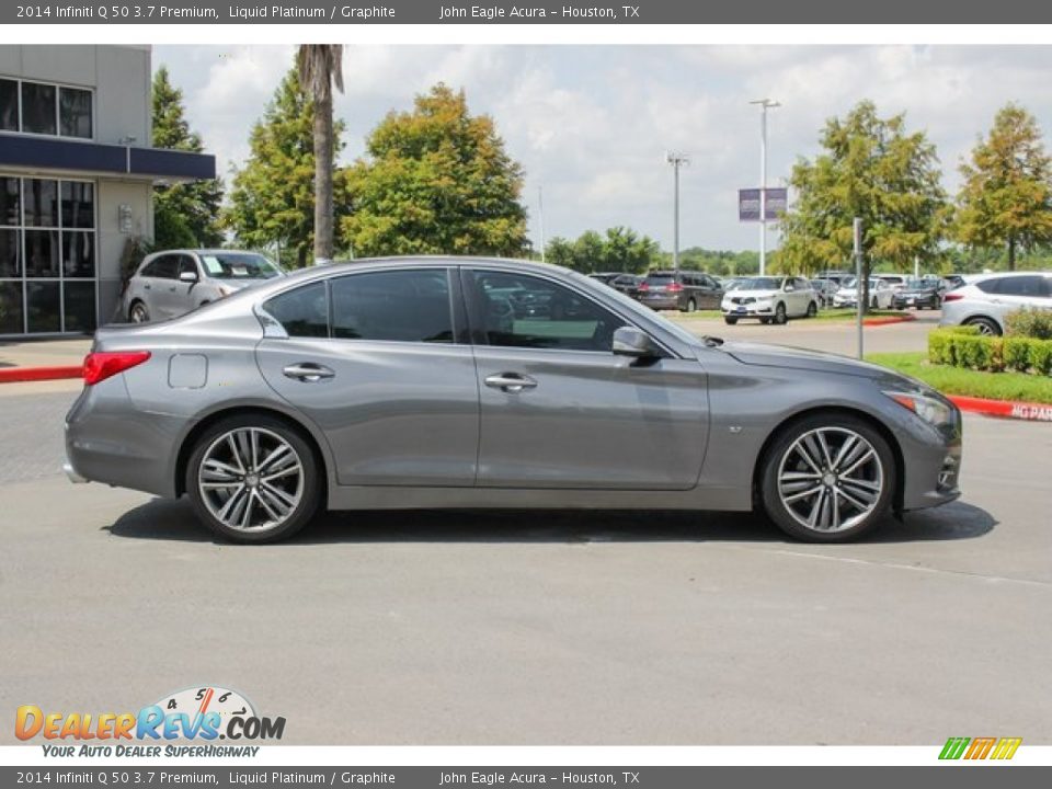 2014 Infiniti Q 50 3.7 Premium Liquid Platinum / Graphite Photo #7