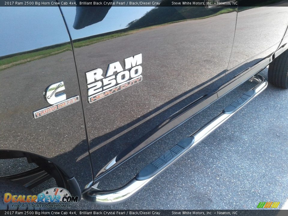 2017 Ram 2500 Big Horn Crew Cab 4x4 Brilliant Black Crystal Pearl / Black/Diesel Gray Photo #33