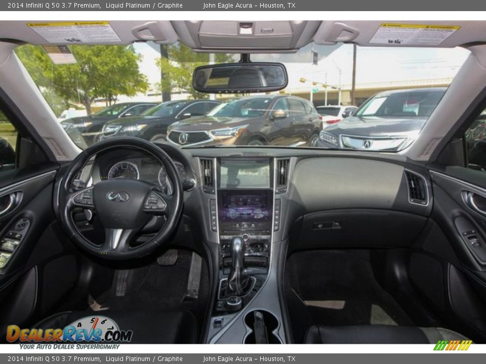 2014 Infiniti Q 50 3.7 Premium Liquid Platinum / Graphite Photo #8