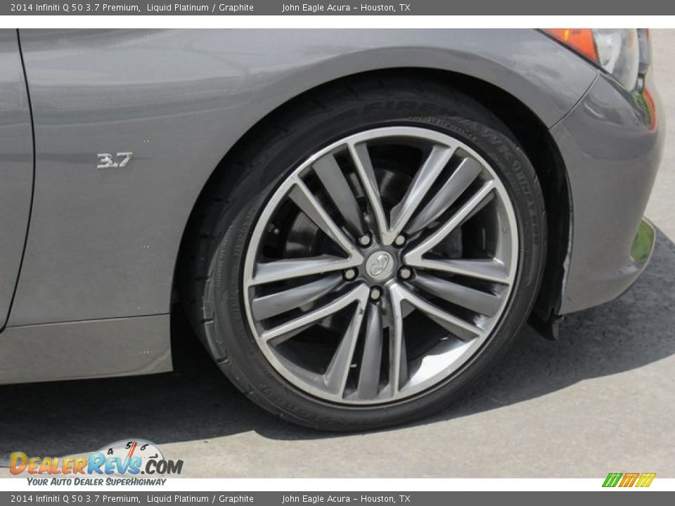 2014 Infiniti Q 50 3.7 Premium Liquid Platinum / Graphite Photo #9