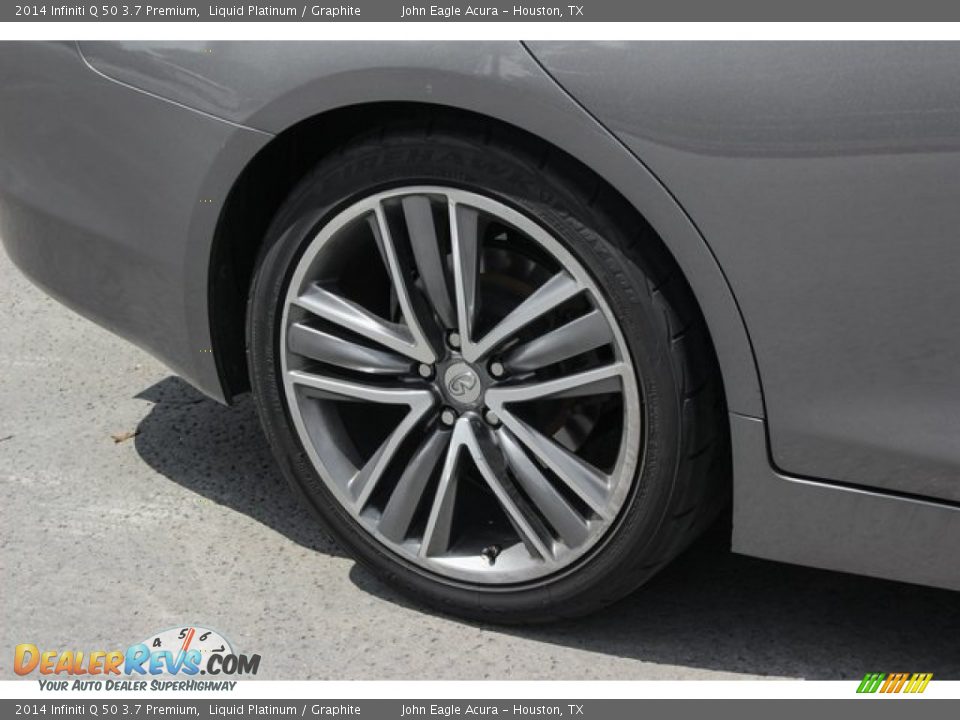 2014 Infiniti Q 50 3.7 Premium Liquid Platinum / Graphite Photo #10