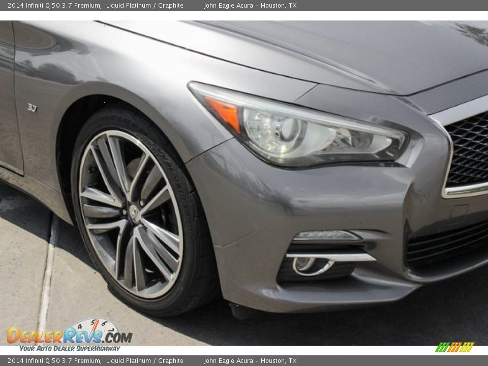 2014 Infiniti Q 50 3.7 Premium Liquid Platinum / Graphite Photo #11