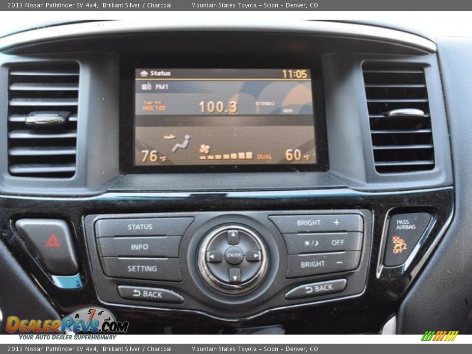 2013 Nissan Pathfinder SV 4x4 Brilliant Silver / Charcoal Photo #11