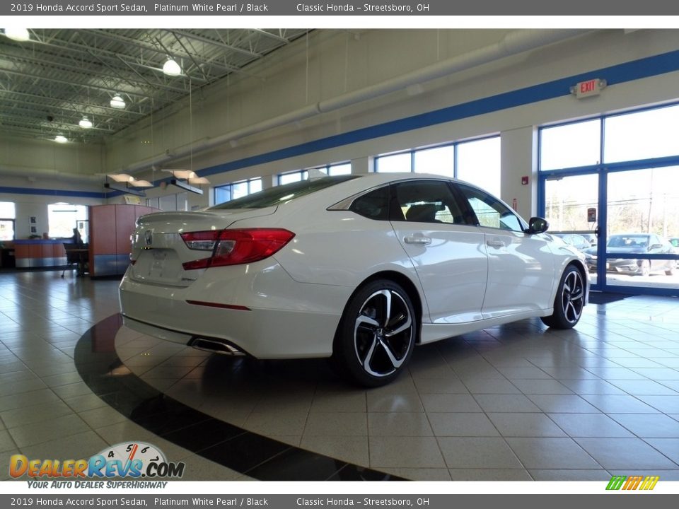 2019 Honda Accord Sport Sedan Platinum White Pearl / Black Photo #5