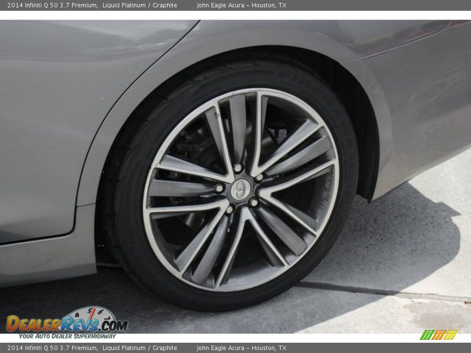 2014 Infiniti Q 50 3.7 Premium Liquid Platinum / Graphite Photo #12
