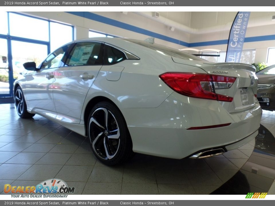 2019 Honda Accord Sport Sedan Platinum White Pearl / Black Photo #7