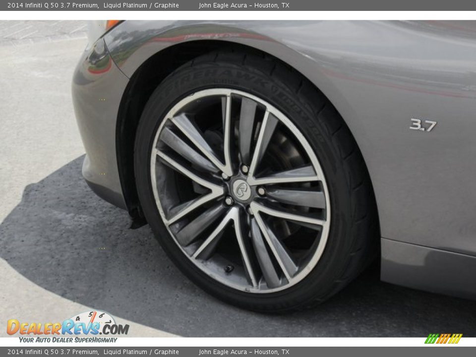 2014 Infiniti Q 50 3.7 Premium Liquid Platinum / Graphite Photo #13