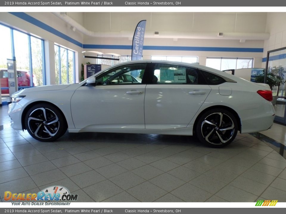 2019 Honda Accord Sport Sedan Platinum White Pearl / Black Photo #8