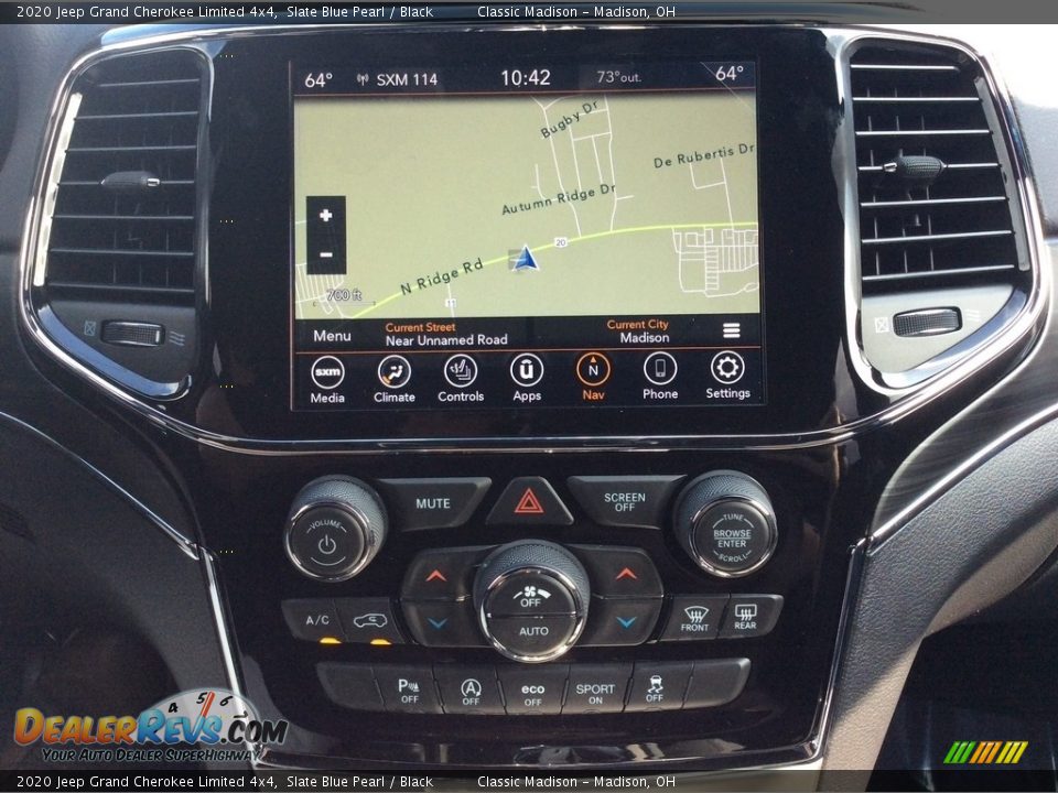 2020 Jeep Grand Cherokee Limited 4x4 Slate Blue Pearl / Black Photo #17