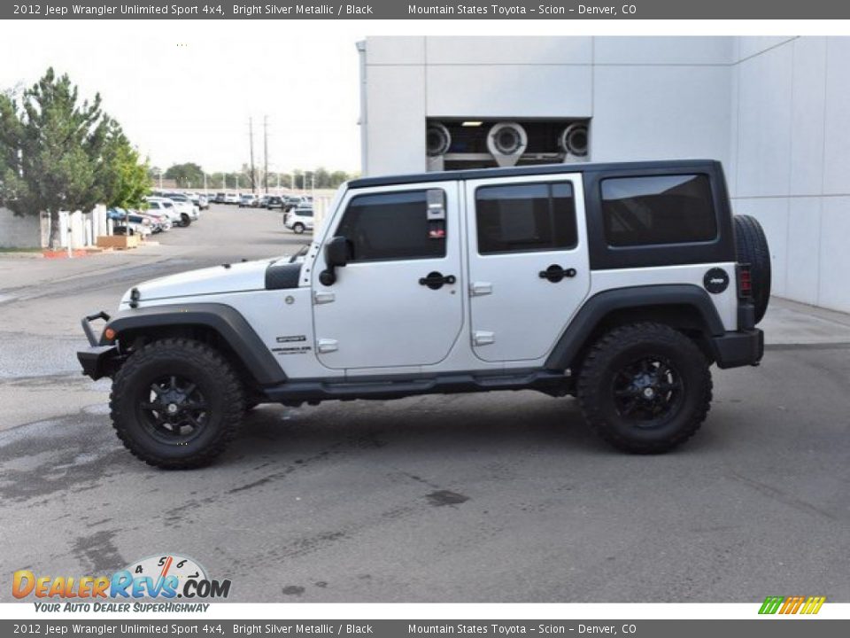 2012 Jeep Wrangler Unlimited Sport 4x4 Bright Silver Metallic / Black Photo #3