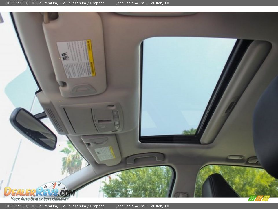 2014 Infiniti Q 50 3.7 Premium Liquid Platinum / Graphite Photo #16